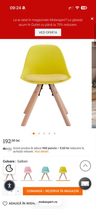 Masuta si 2 scaune copii Mobexpert (set)