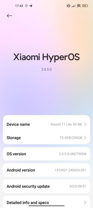 Xiaomi 11 Lite 5G NE 256GB