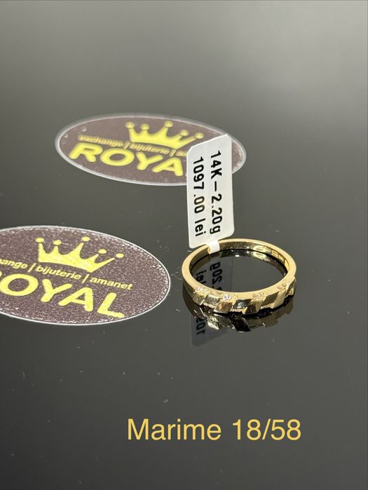 Bijuteria ROYAL : Inel AUR 14K NOU / 2.2 GR
