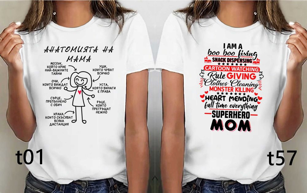Чаши и тениски за МАМА по наш или Ваш дизайн, със снимка и/или надпис-персонализиран подарък за празници,за Коледа,за рожден ден