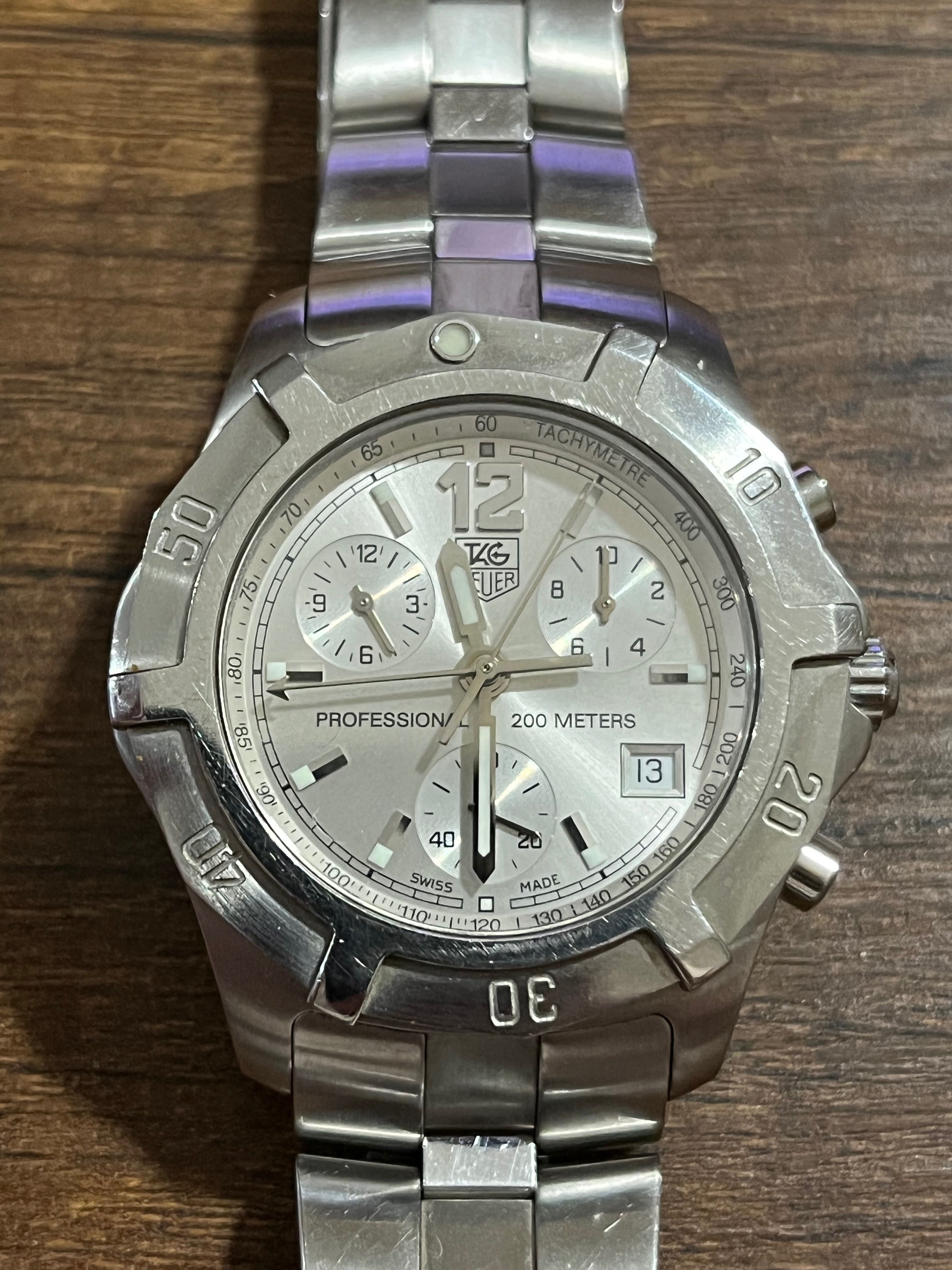 TAG Heuer 2000 CN1111.BA0337 Chronograph Professional Steel Silver