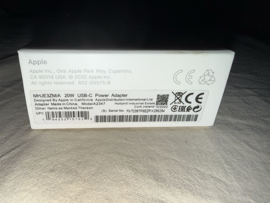 Оригинален адаптер за IPhone USB-C 20W