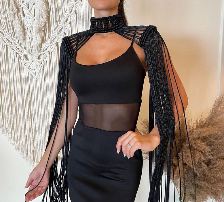 Чокер/ украшение на плечи макраме