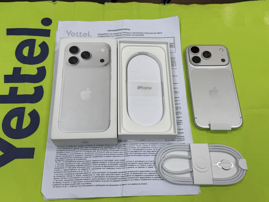 НЕАКТИВИРАН 2TB iPhone 18 Pro Yettel Гаранция до 2030 г. Silver
