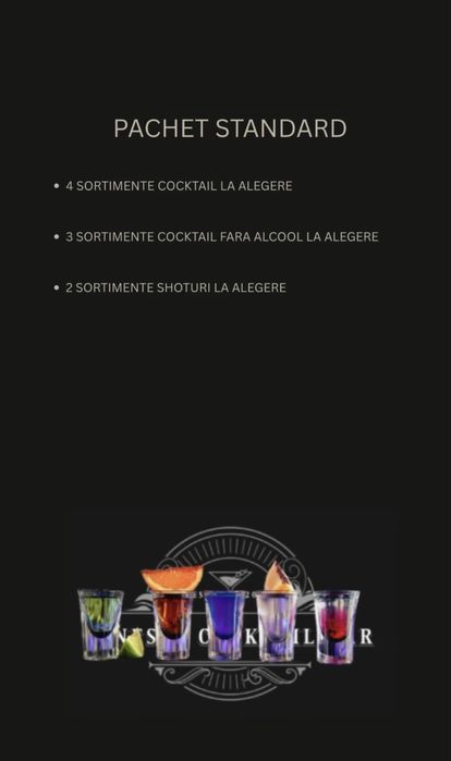 Cocktail Bar Evenimente / Tort Shoturi / Candy Bar