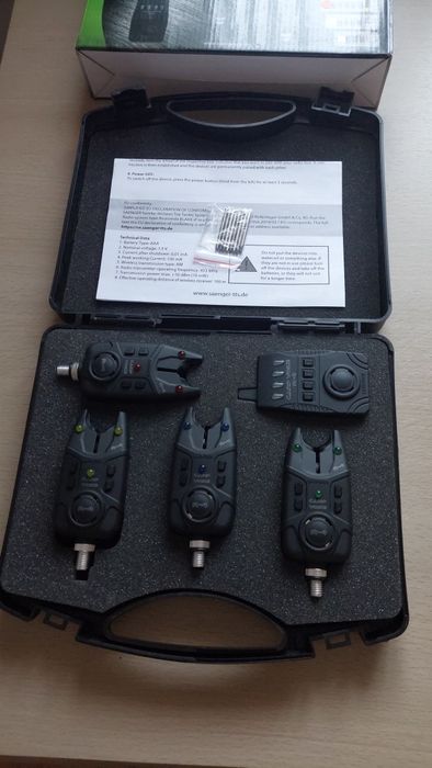 Set 4 avertizori+ statie sarnger carp voice r-4