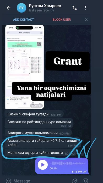 IELTS/CEFR intensive 2 oylik INDIVIDUAL darslar