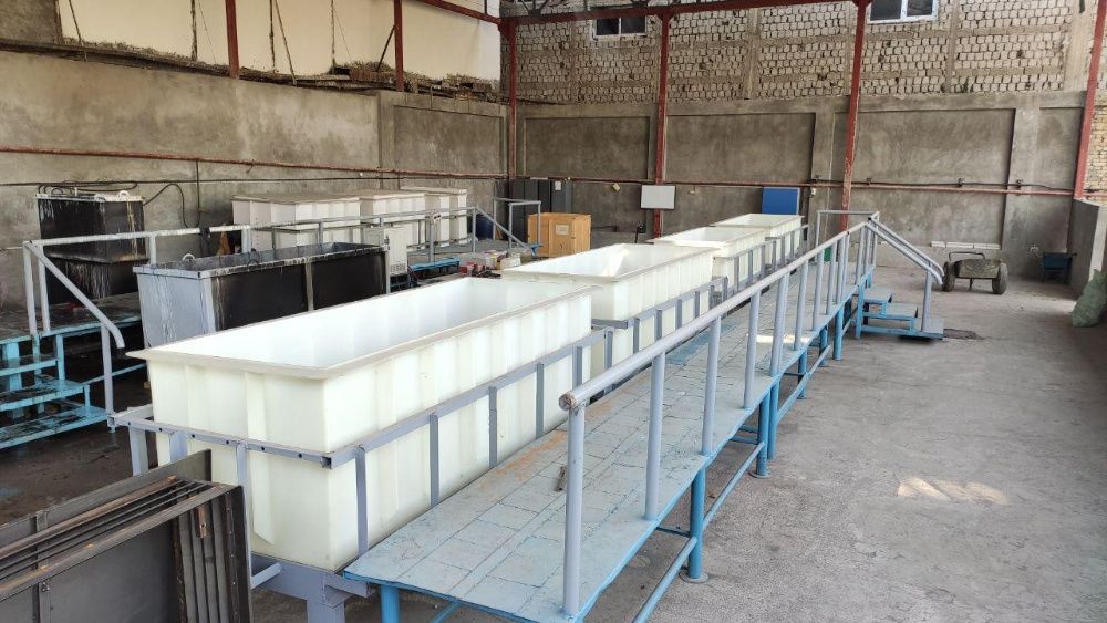 Гальванические ванны из полипропилена для хромирования, цинкования