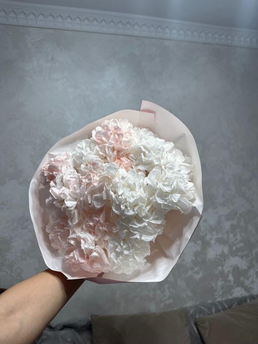 Цветы из салфетки