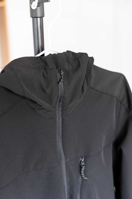 Geacă Protecție antivânt Softshell Trekking MT500 Negru Bărbați