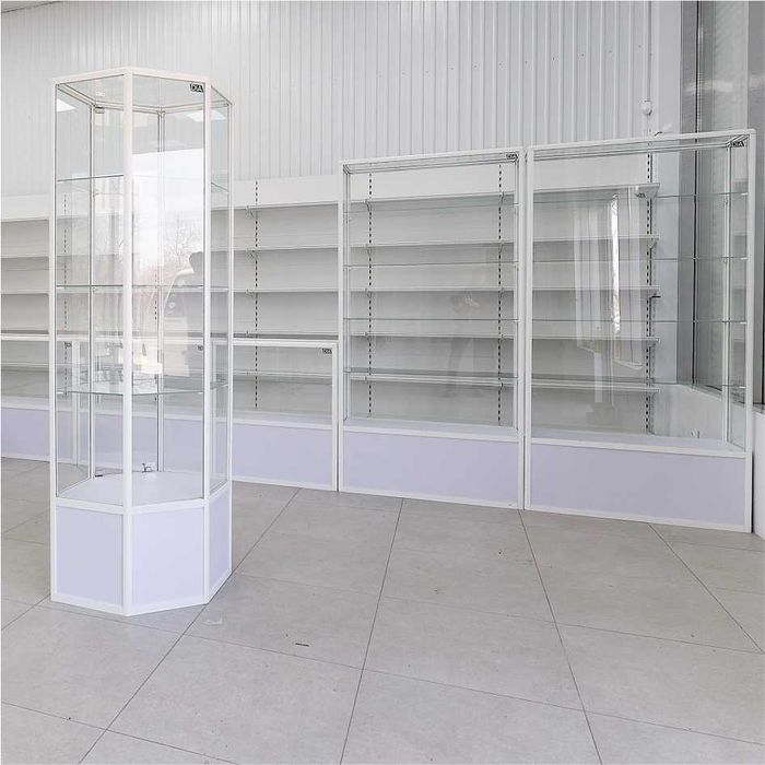 Oynaly prilavkalar, Акция, savdo uskunalari vitrinalar stellajlar