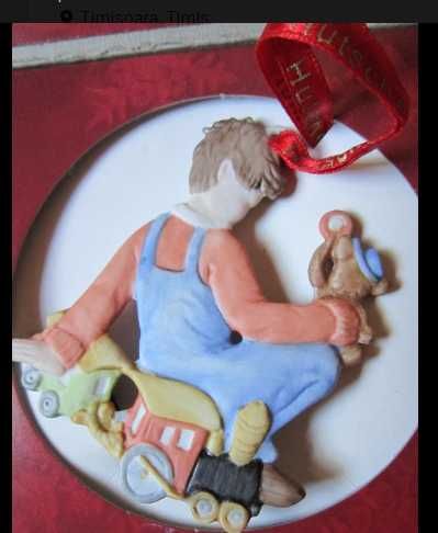 cadou rar Craciun portelan Rosenthal lucrat manual Germany 1980