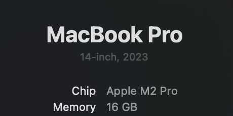 MacBook Pro 14" M2 Pro 16GB 512GB