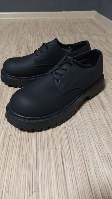 Ботинки черные, унисекс