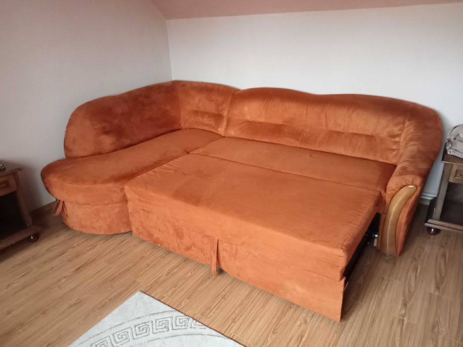 Coltar extensibil-material alcantara-ca nou