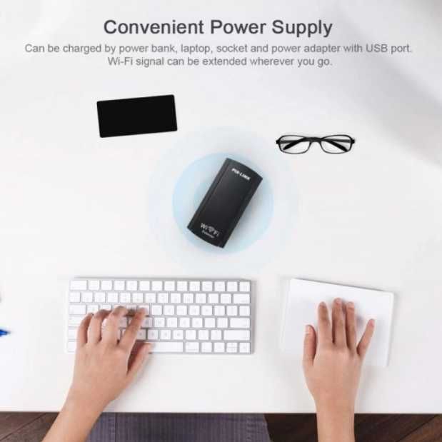 Портативен Повторител USB Безжичен Усилвател на Сигнала Wi-Fi Repeater