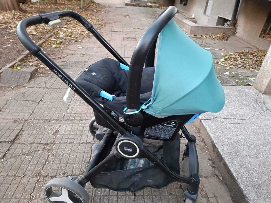 Детска количка Chicco Trio Best Friend - синя