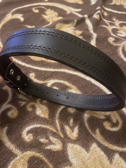 Vand zgarda/curea piele, pentru caini, 70 cm