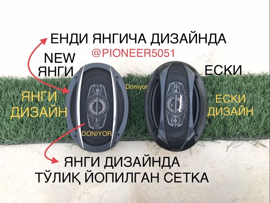 Pioneer kalonka 2ta 1O00w yang dizaynda bez usilitel cheti rezinka new