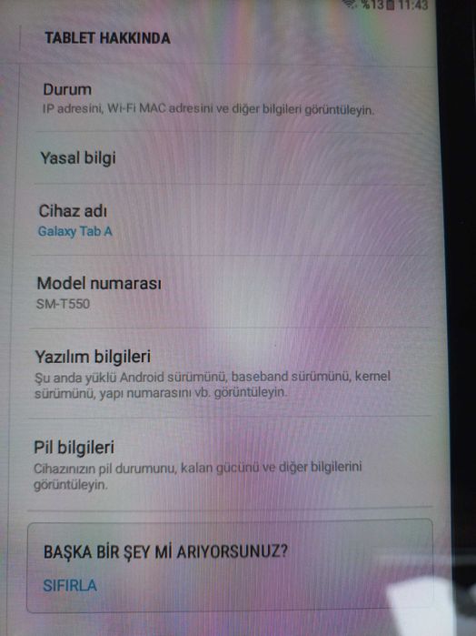 Tablet Samsung  galaxy tab A