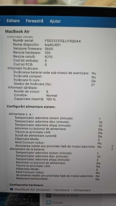 Apple Macbook Air 2022 M2 512GB / Amanet Tulcea