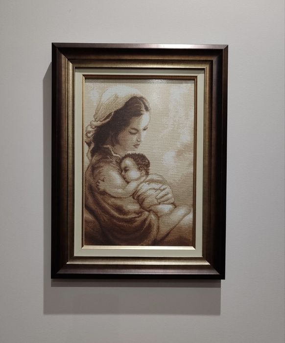 Гоблен "Майчина ласка" шит 1 към 1