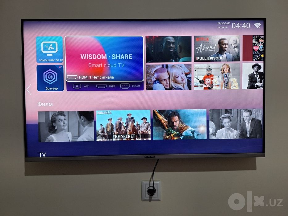 Samsung 43 talik,  deyarli ishlatilmagan,  holati yangiday