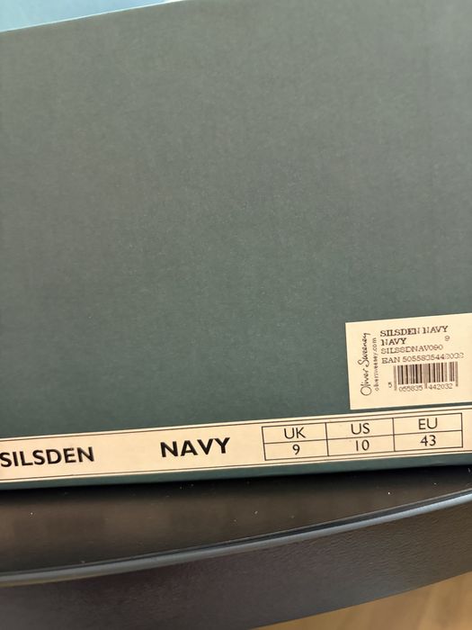 Официални боти -син велур 43