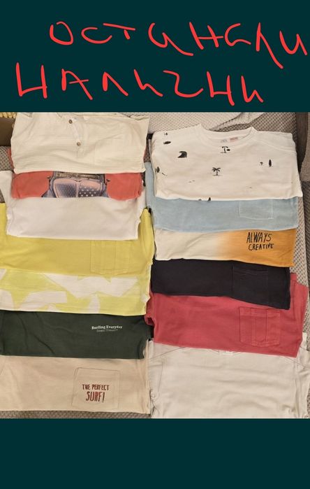 Теникси с къс ръкав Zara, George, HM, Reserved и др. размер 104см или 3-4год