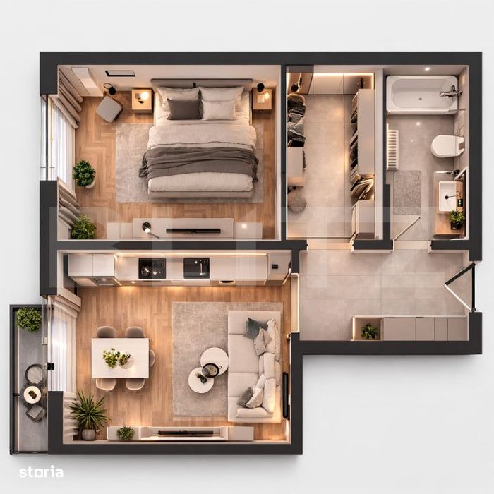 Apartament cu 2 camere de vanzare | Etajul 1 | Bloc nou – Calea Mold