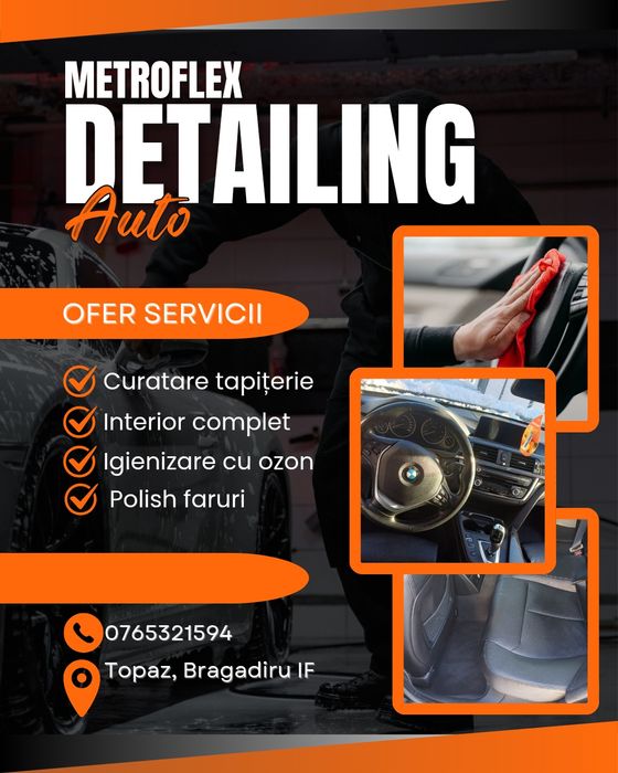 Detailing Auto Profesional & Curățare Tapițerii - igienizare cu ozon - polish faruri cu polimer