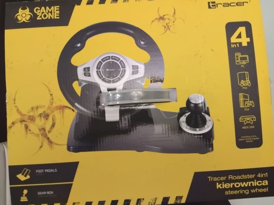 ЧИСТО НОВ! Tracer Roadster 4in1 волан за PS3 / PS4 / Xbox One / PC