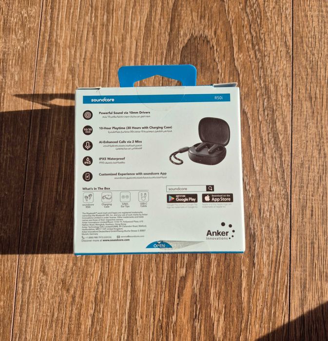 Безжични слушалки Anker - Soundcore R50i, TWS, черни
