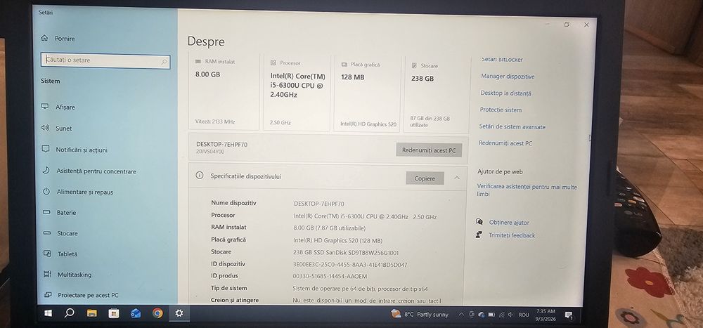 Laptop Lenovo thinkpad
