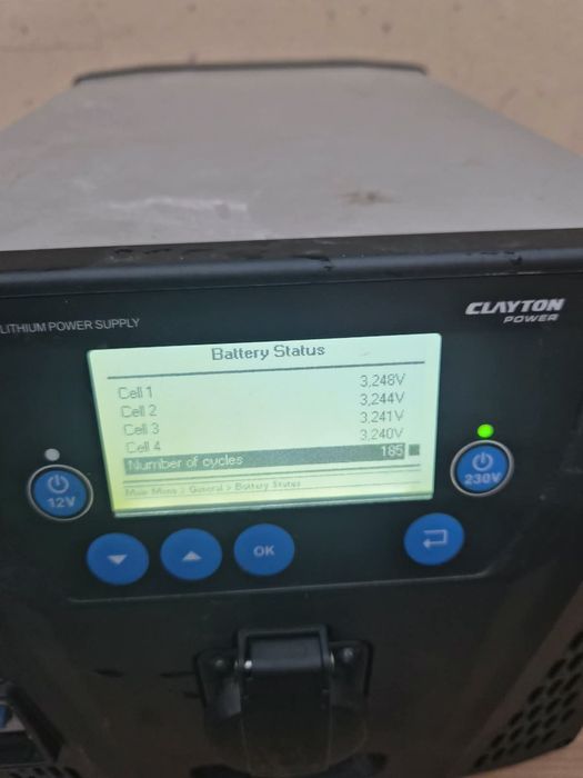 Clayton Power LPS II 2500 stație de putere cu invertor  și baterie litiu-fier-fosfat integrată