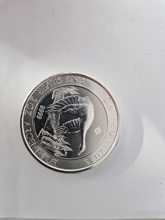 Moneda Canada 10 Dollars Charles III-2025-Argint 999-2 Oz-2Unicii.
