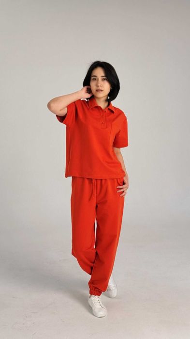 Костюм спортивный женский, повседневный, комплект двойка, Турция