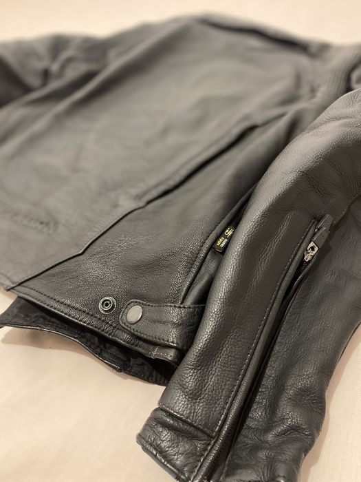 Geaca de piele moto, Rebelhorn Runner II, M, cu protectii.