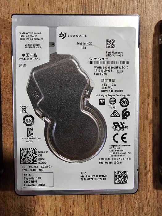 Лот от 9 бр. дефектни хард дискове (HDD/SSD) – за части/любители/хоби