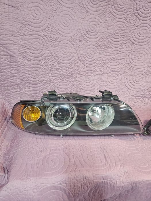 Фары BMW E39 рестайлинг после реставрации
