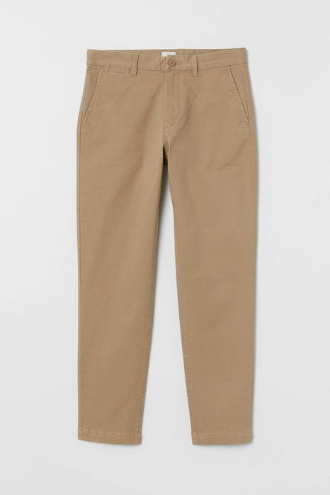 H&M 7 pantaloni chino slim fit mar. W33/L32(34) [M/50/42] noi+eticheta