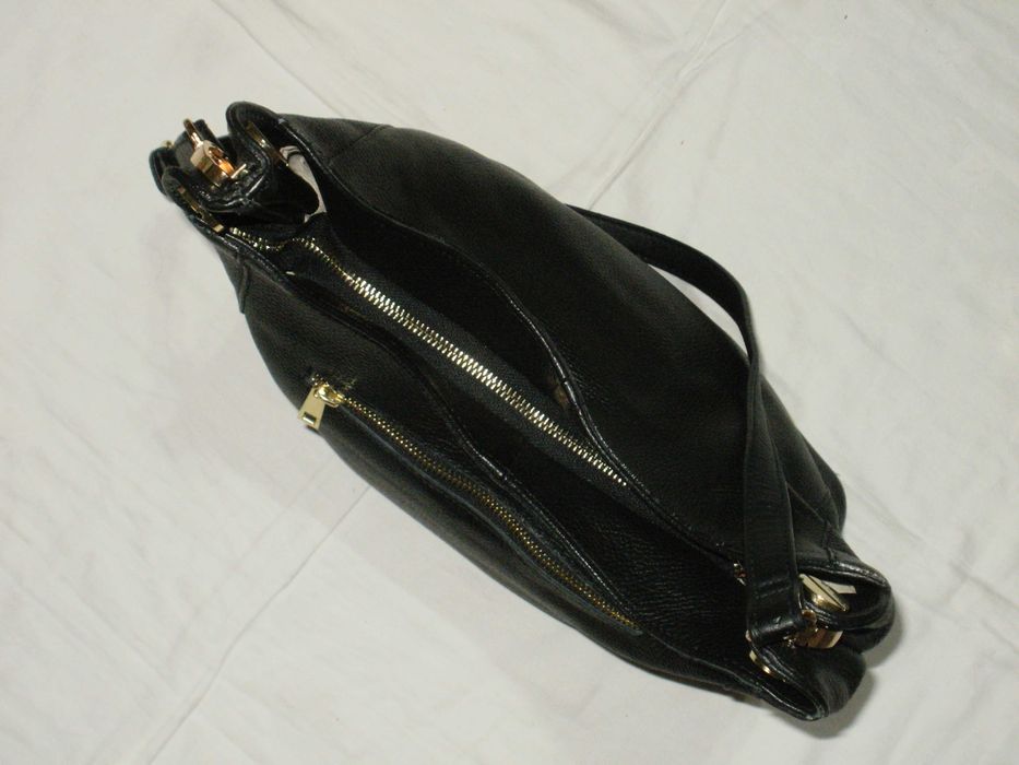 нова черна дамска естествена кожа