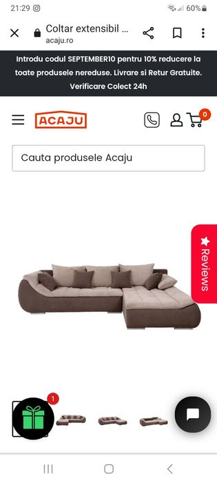 Vând canapea extensibila rosario