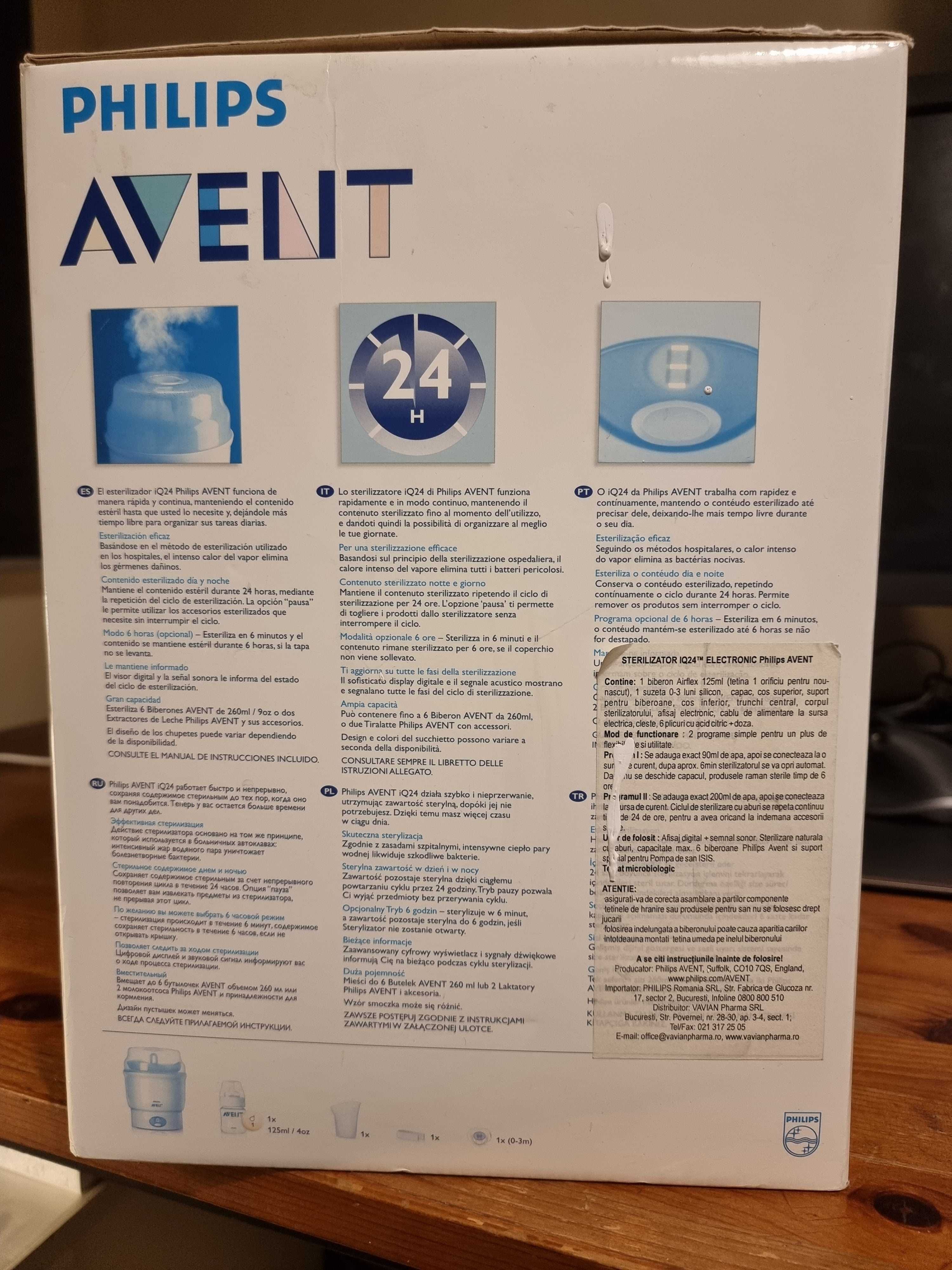 Philips avent iq24 store manual