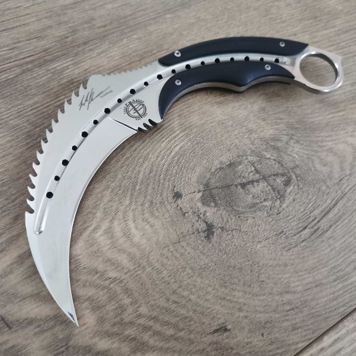 Тактически нож Karambit Карамбит с полимерна или кожена кания Тод Бег