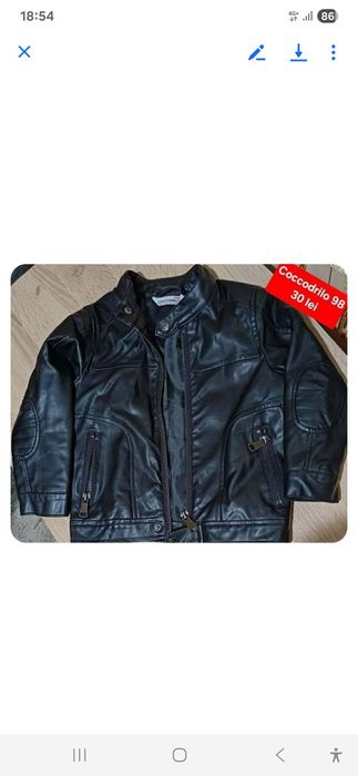 Geaca din imitatie de piele  Coccodrilo marime 98