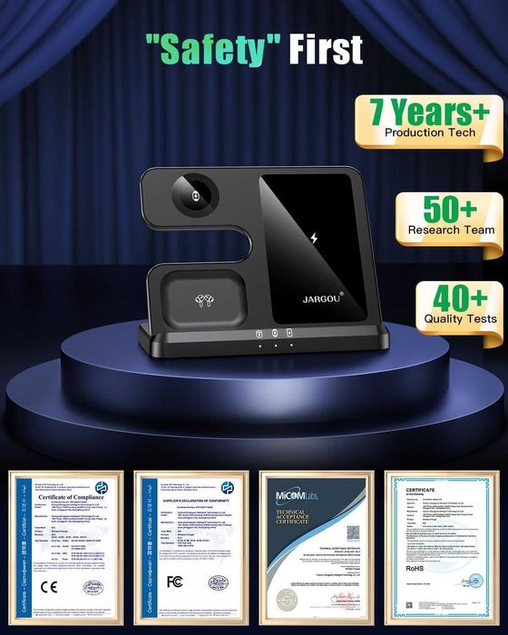 Încărcător wireless 3 în 1 Wireless Charger