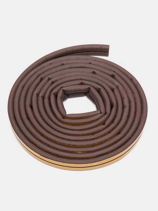 Уплотнитель для дверей подъезда, самоклеящийся, D-профиль, 3 м * 2 см