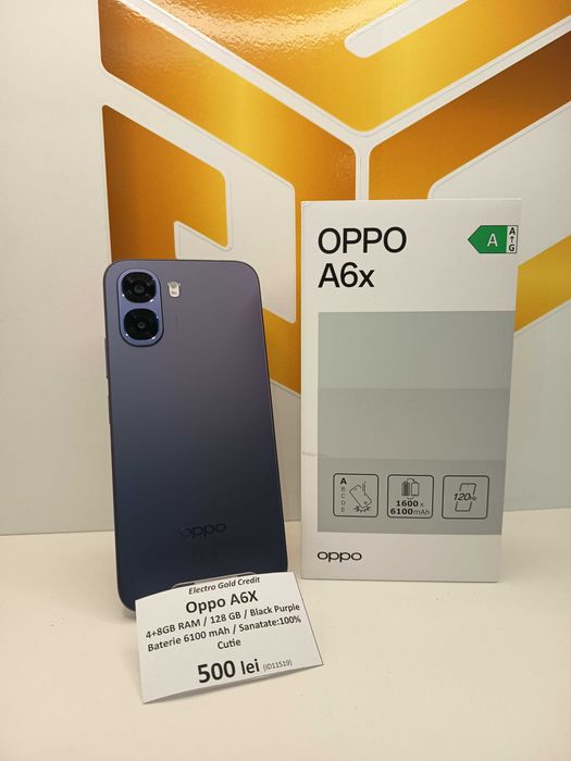 Oppo A6X 4+8GB RAM/128GB/Black Purple/Stare impecabila! ID11519