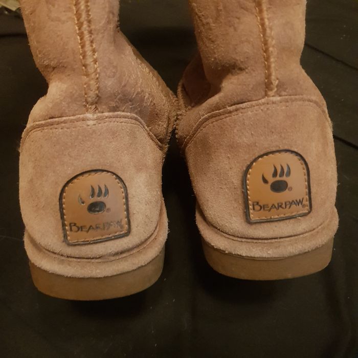 Cizme femei piele intoarsa si imblanite Bearpaw Marime 39